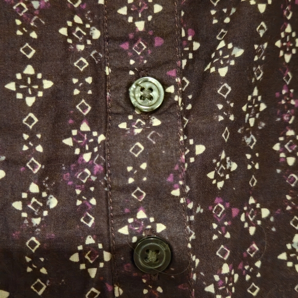 ❤️Eddie Bauer Purple Pattern Sleeveless Top - Picture 4 of 5